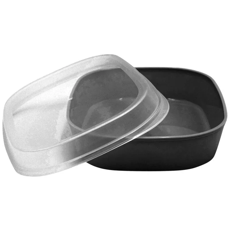 Barquette Réutilisable Grise en PP - 1100 ml - Lot de 24 Must-Have