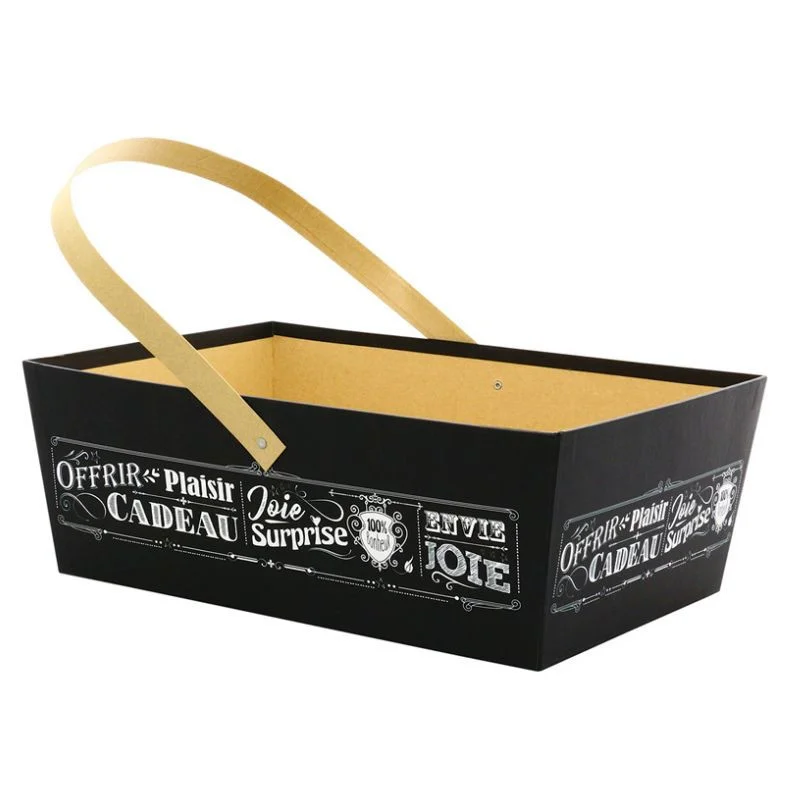 Panier Trotteur Rectangle Noir 360 x 250 mm Livraison Express