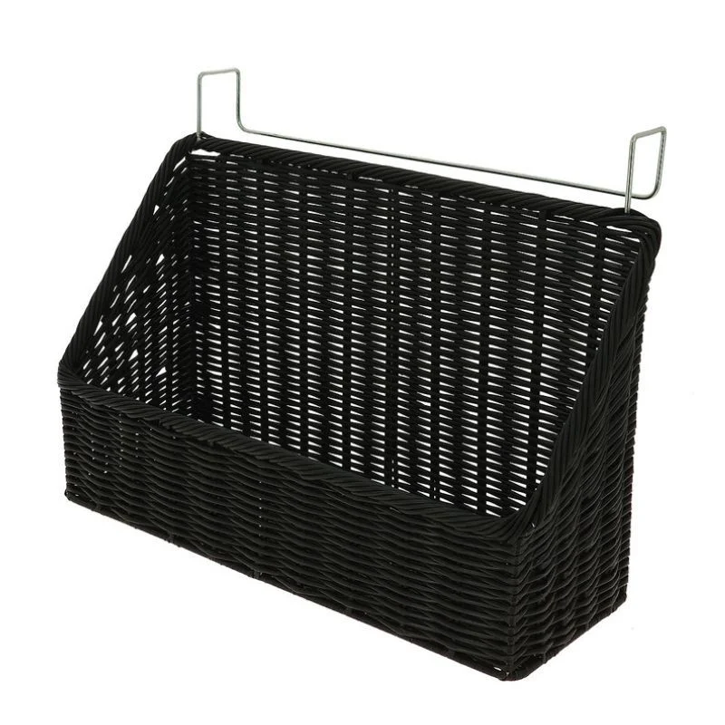 Commande En Gros Panier à Suspendre en Polypropylène - Noire - L 400 x P 140 mm
