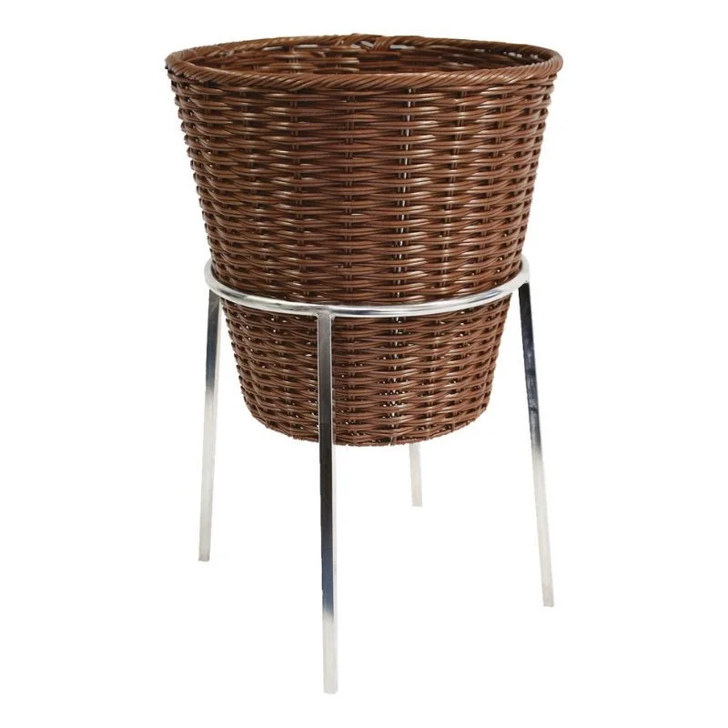 Panier Rond avec Support et Faux-Fond - Chocolat - Ø 370 mm Petit Prix