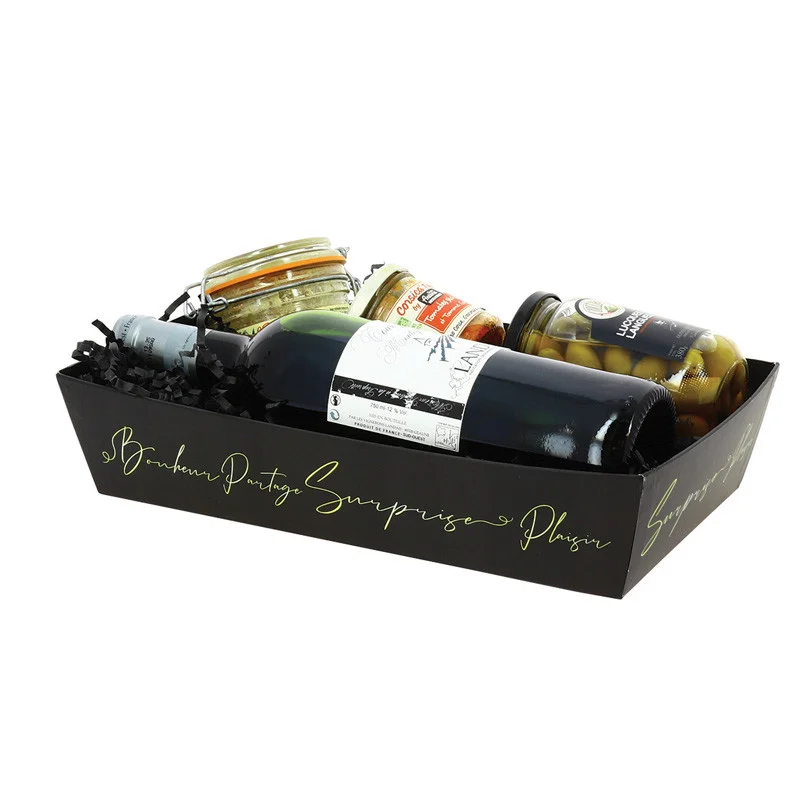 Livraison Gratuite Corbeille Rectangle Carton Signature MM - 330 x 200 mm