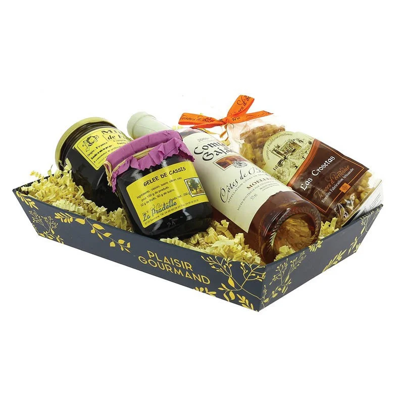 Prix Cassé Corbeille Carton Rectangle Plaisir Gourmand MM - 330 x 200 mm