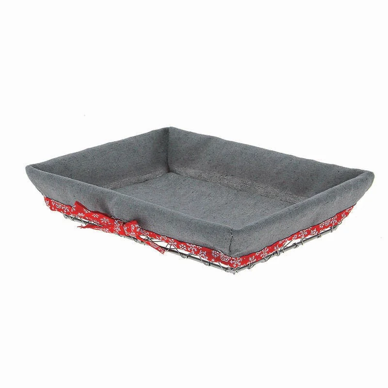 Corbeille Metal Tissu Celebration Rectangle - 280 x 200 mm Jusqu’à Épuisement Des Stocks