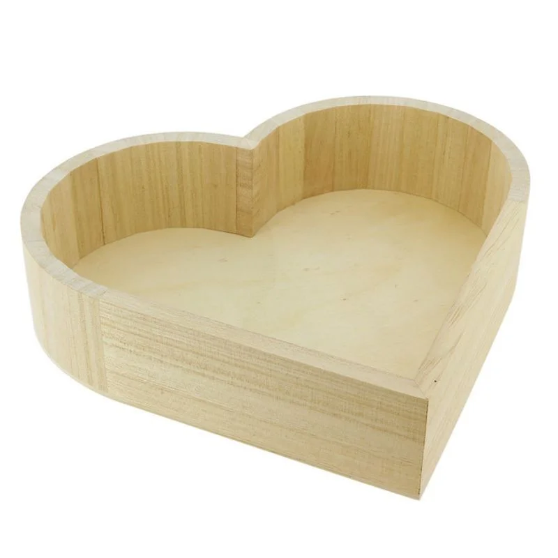 Corbeille Bois Coeur 225 x 190 mm Certifié