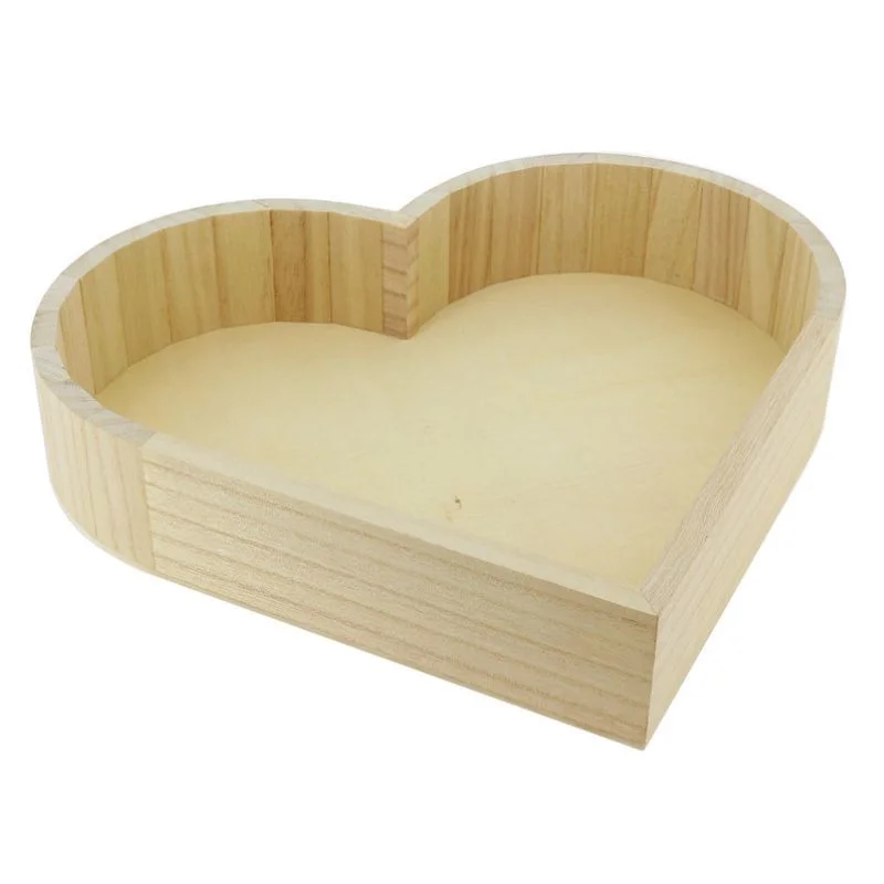 Corbeille Bois Coeur 280 x 225 mm Remise