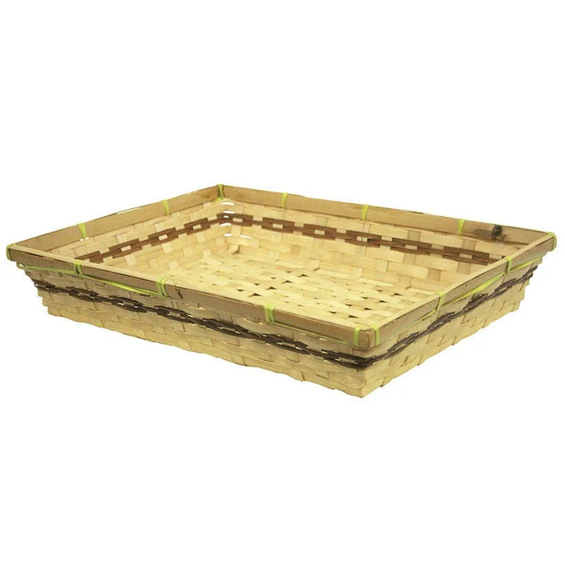 Corbeille Tarko Bambou Rectangle GM - 380 x 290 mm Prix Promo