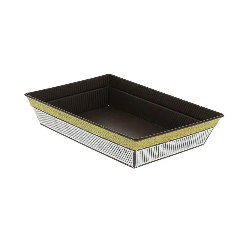 Corbeille Zinc Sizal Rectangle PM - 280 x 200 mm Prix Choc