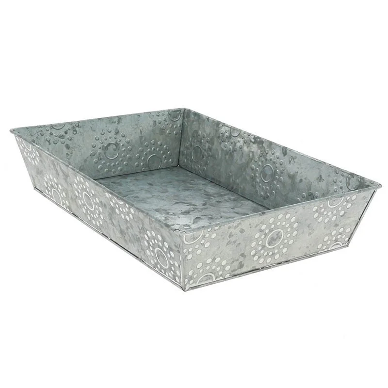 Corbeille Zinc Galaxie Rectangle MM - 330 x 230 mm Soldes