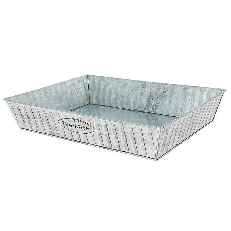Corbeille Metal Tentation Rectangle GM - 360 x 270 mm Vente Flash