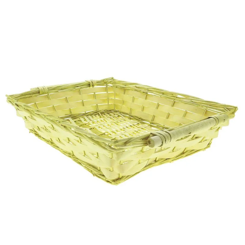 Corbeille Rectangulaire Osier Éclisse 570 x 400 mm Réduction