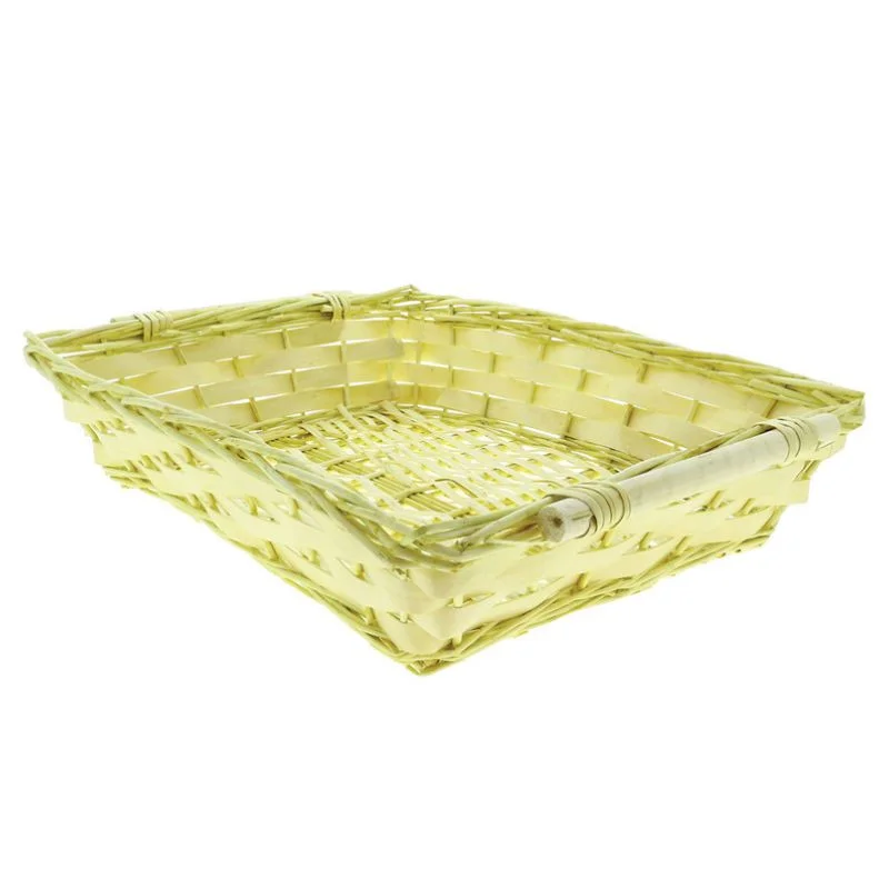 Nouvelle Collection Corbeille Rectangulaire Osier Plein 570 x 400 mm