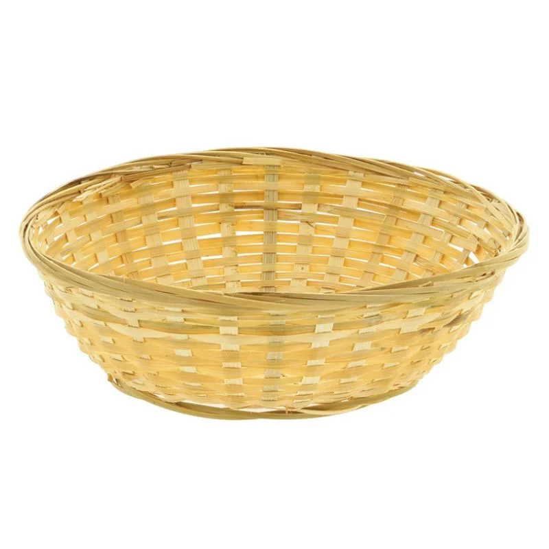 Must-Have Corbeille en Bambou Ronde - Ø 250 x 80 mm