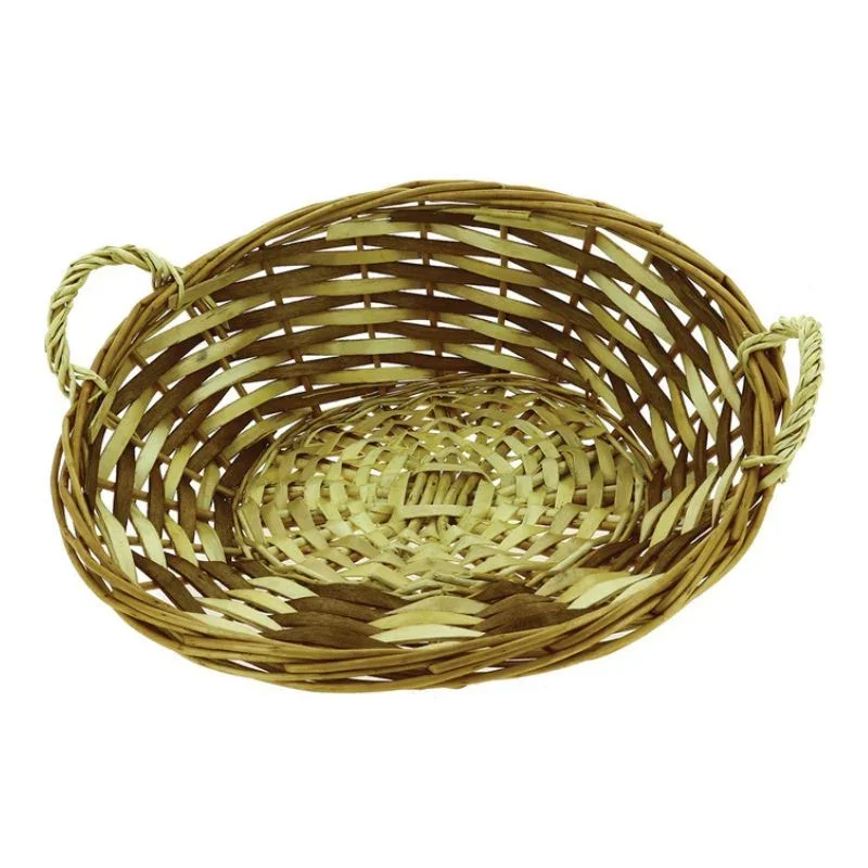 Corbeille Osier avec Anse Marron 350 x 320 mm Certifié