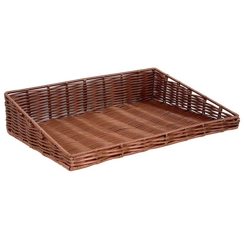 Offre Limitée Corbeille Tablette Chocolat en Polypropylène - L 400 x P 300 mm -