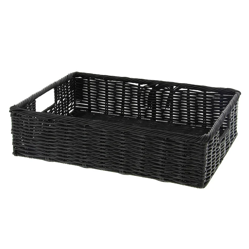 Corbeille en Polypropylène - Noire - L 400 mm Top Vente