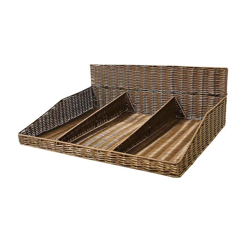 Corbeille Tricase Chocolat avec Réglette amovible - L 600 x P 230 mm Réduction