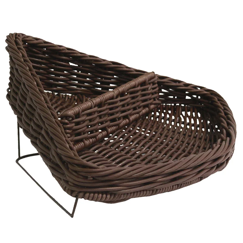Petit Prix Corbeille Qualitriangle en Polypropylène - Chocolat - L 390 x P 530 mm