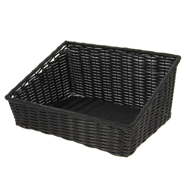 Corbeille Bacplast Noir en Polypropylène - L 500 x P 400 mm Meilleur Prix