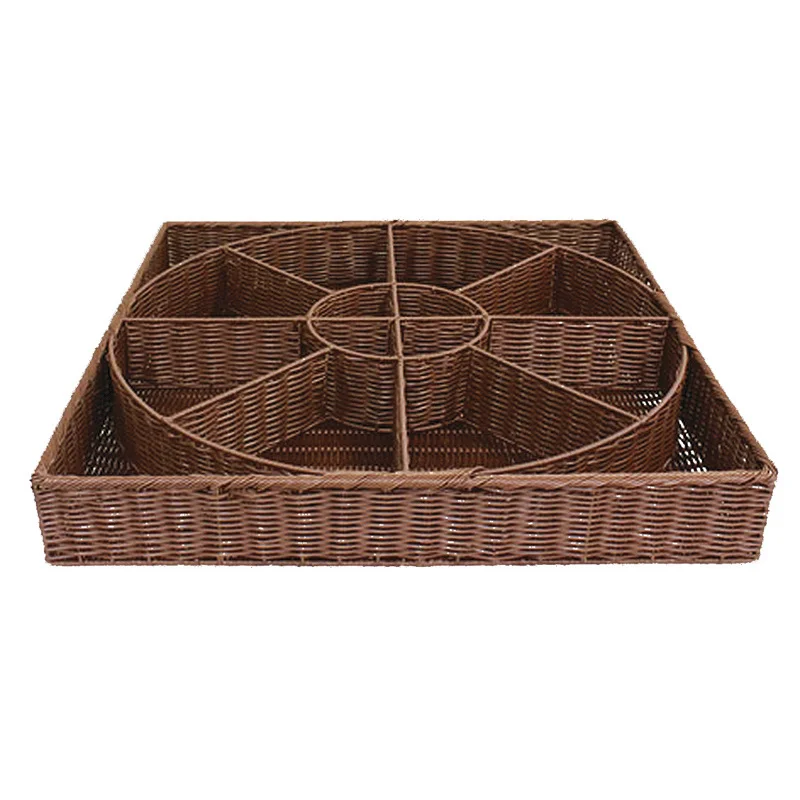 Réduction Corbeille Rueda 16 Cases en Polypropylène - Chocolat - L 800 x P 800 mm