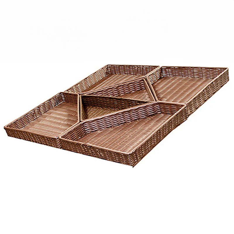 Paiement Sécurisé Corbeille Mosaïque en Polypropylène - Chocolat - L 1200 x P 1200 mm