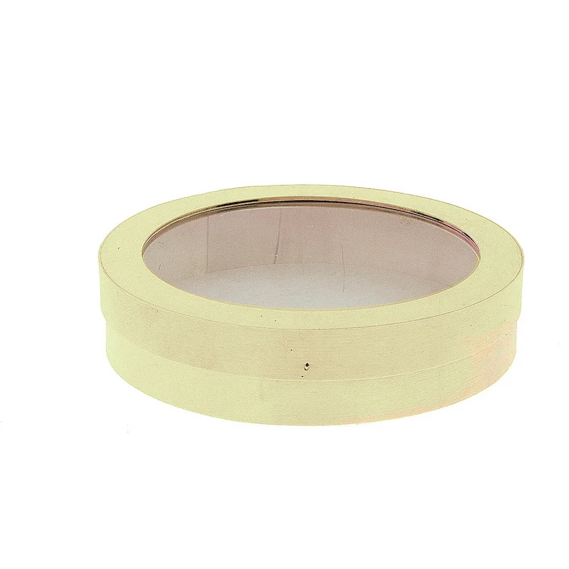 Prix Promo Boîte à Fromage Ronde en Bois avec Fenêtre PVC - Ø 265 mm