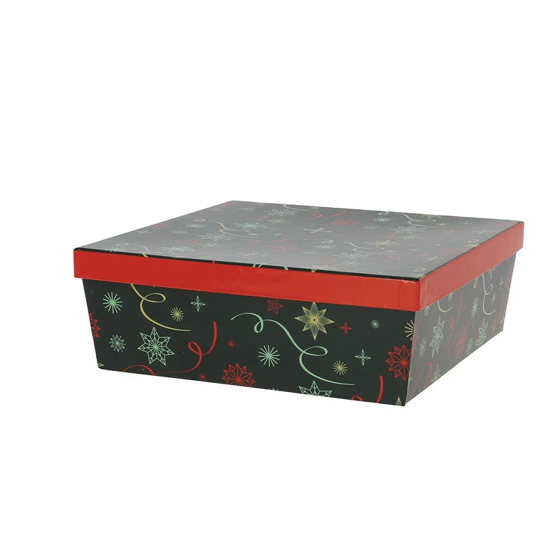 Boîte Carrée Empilable Noël Vert 260 x 260 mm Populaire