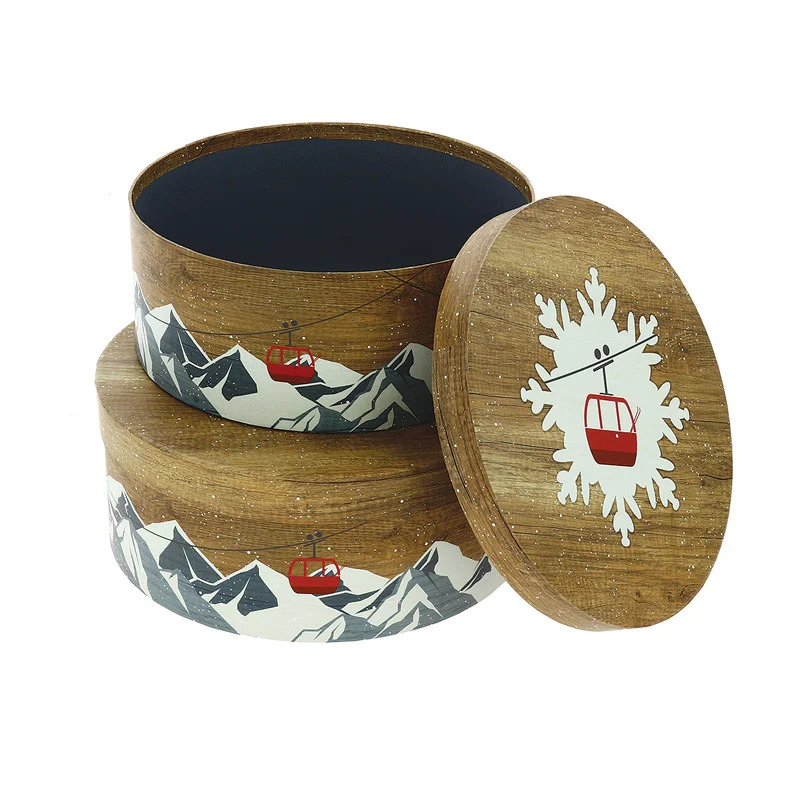 Boîte Ronde Chalet Petit et Moyen Modèle Ø 270 et 250 mm Haute Qualité