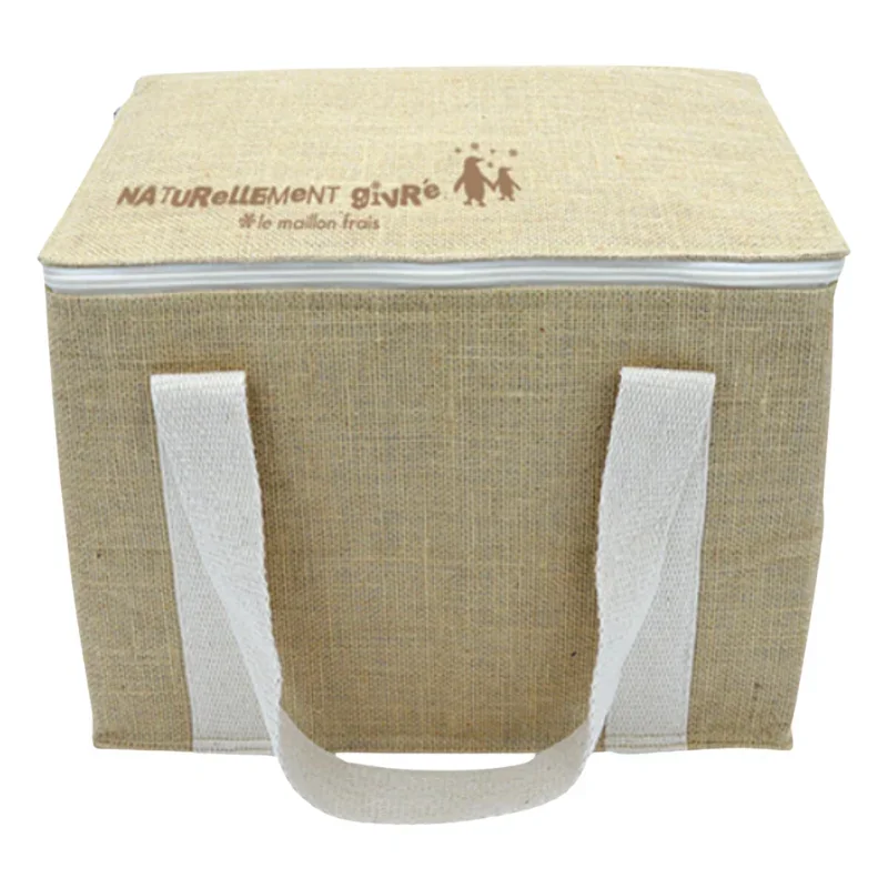 Prix Cassé Glacière Isotherme "Naturellement Givré" en Jute