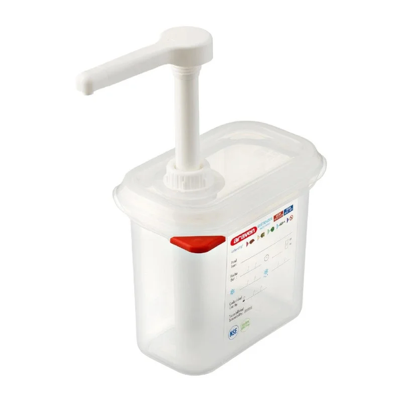 Prix Réduit Distributeur de Sauce Transparent GN 1/9 - 1,5 L