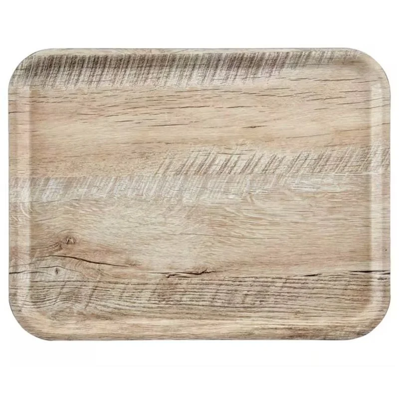 Plateau Rectangulaire Madeira - Chêne Clair - 350 x 240 mm Prix Cassé