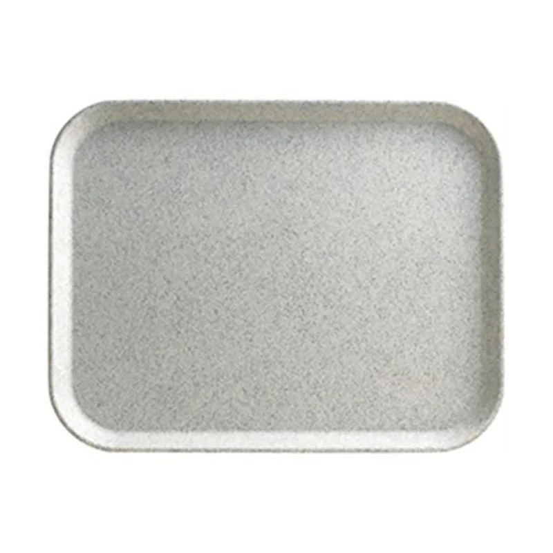 Plateau en Polyester 36 x 46 cm à Rebords Élevés - Fumé Moucheté - Lot de 12 Remise
