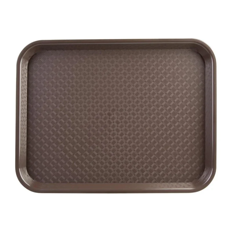 Plateau Fast Food En Plastique Marron Super Prix