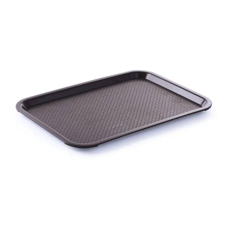 Plateau Rectangulaire Fast Food - Grand Modèle 450 x 350 mm - Marron Produit De Marque