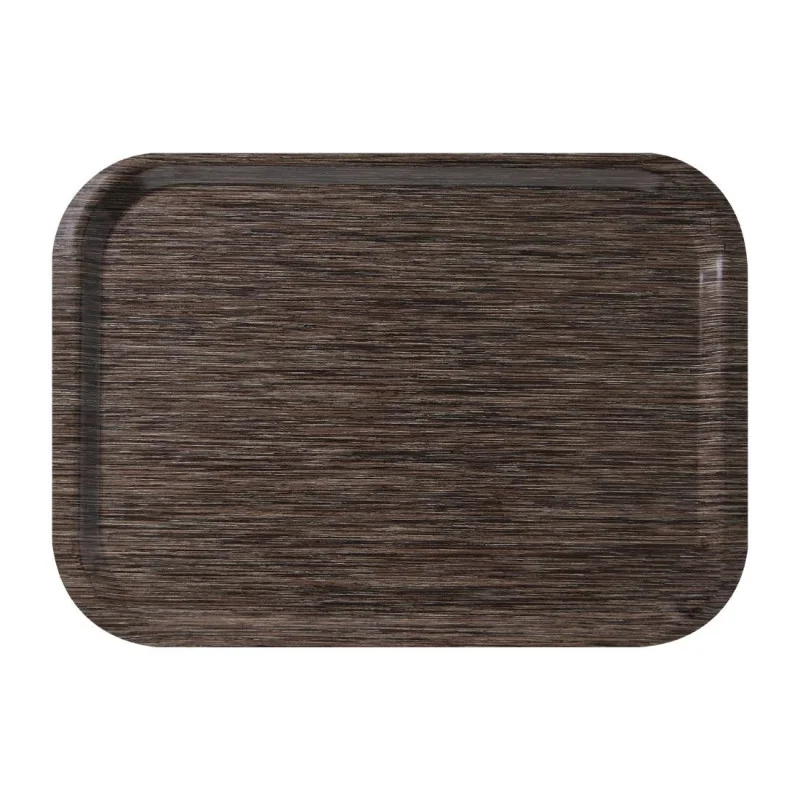Plateau de Service Wengé en Mélamine - 375 x 265 mm Prix Choc