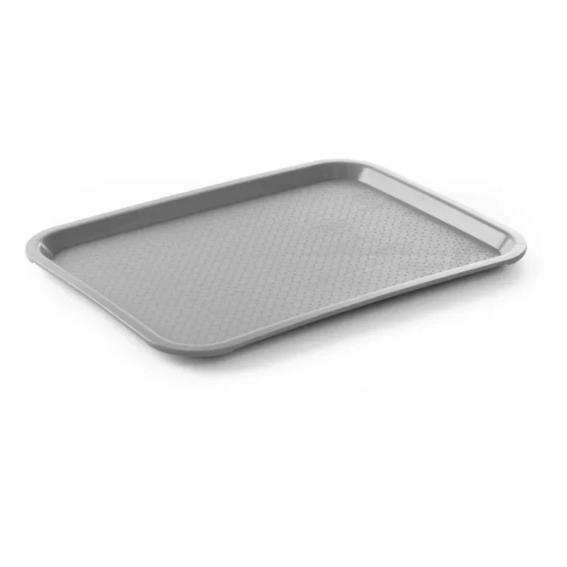 Offre Limitée Plateau Rectangulaire Fast Food - Moyen 415 x 305 mm - Gris