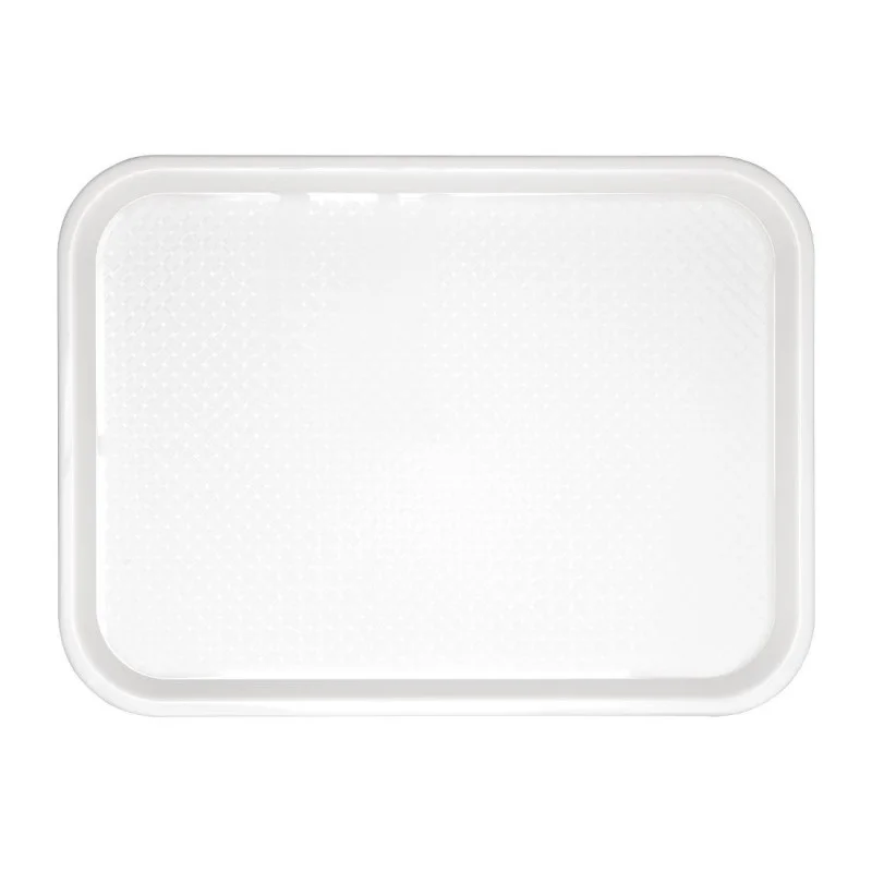 Expédition Rapide Plateau Fast Food En PlastiqueBlanc 345 X 265Mm