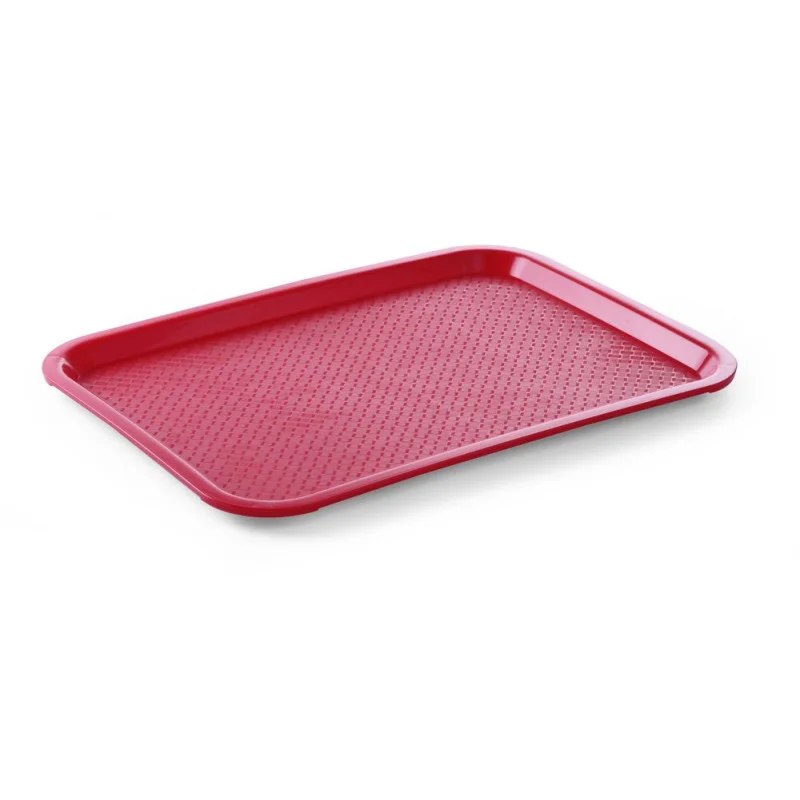 Promotion Saisonnière Plateau Rectangulaire Fast-Food Rouge - 415 x 305 mm