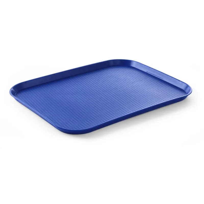 Meilleur Prix Plateau Rectangulaire Fast Food - Grand Modèle 450 x 350 mm - Bleu