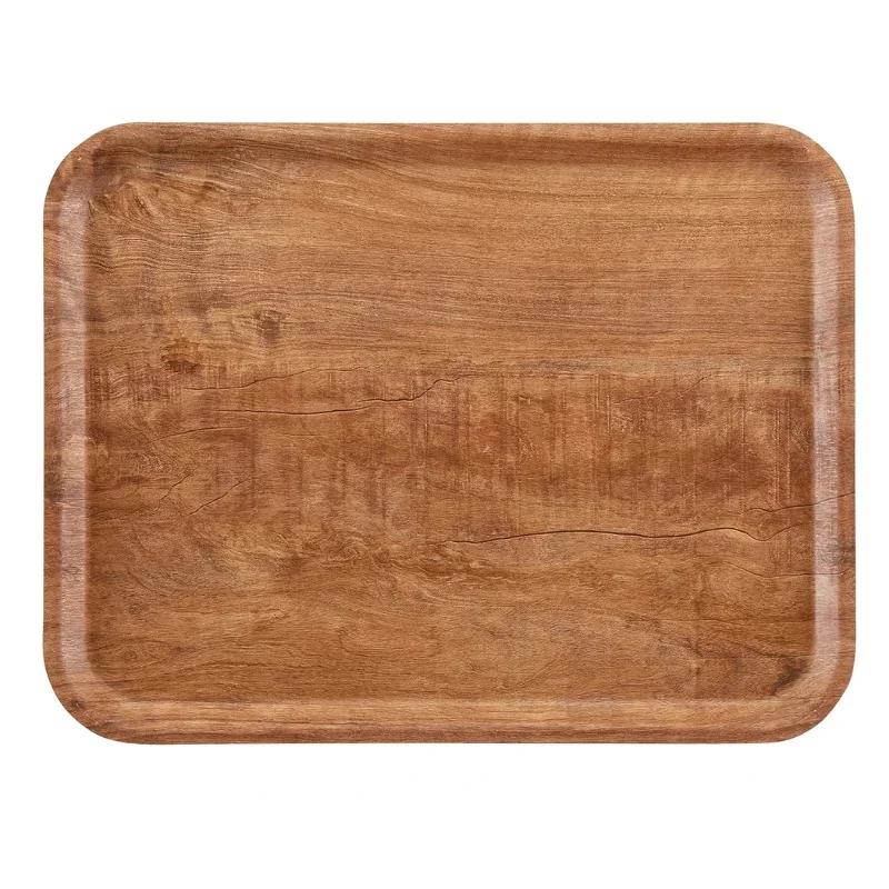 Plateau Rectangulaire Madeira - Brun Olive - 280 x 200 mm Commander Vite