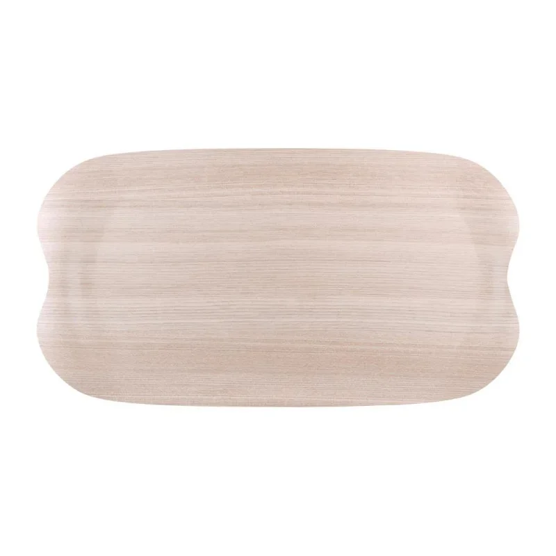 Acheter Direct Plateau De Service Wave 43X23Cm Bois Clair Veiné