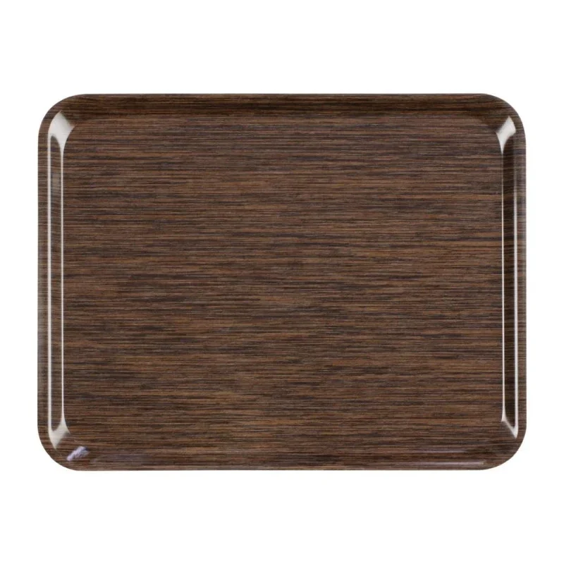 Retour Gratuit Plateau De Service En Mélamine Self 46X36Cm Wengé