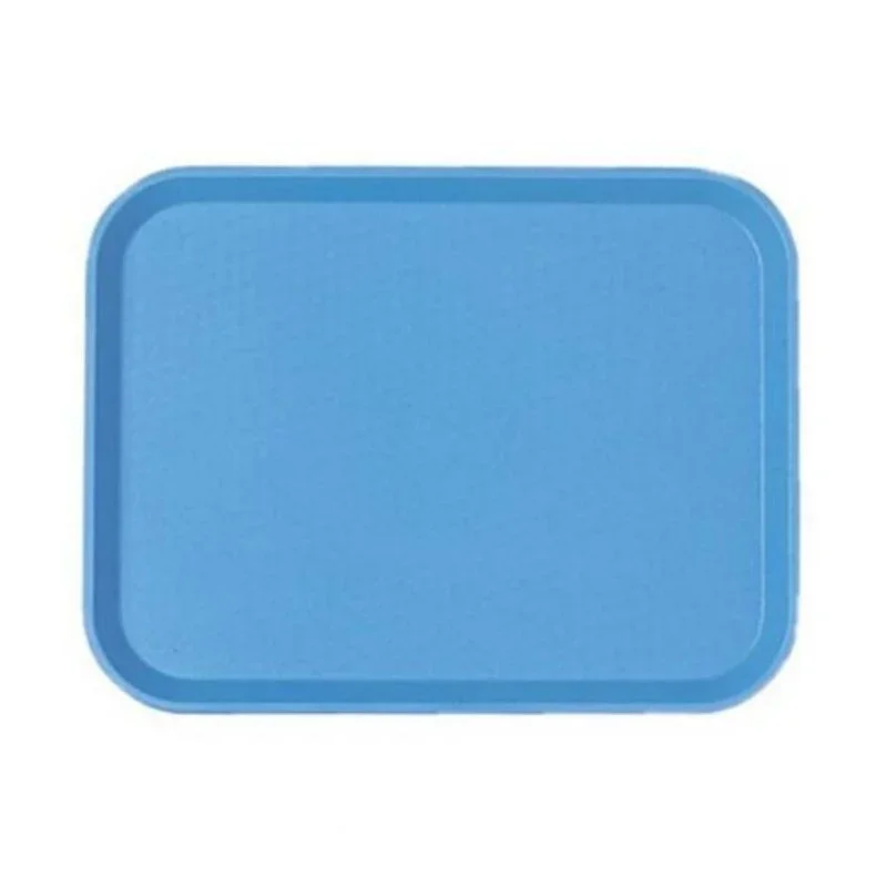 Meilleur Prix Plateau Polypropylène Fast-food à Rebord Élevé - Lot de 24 - Bleu