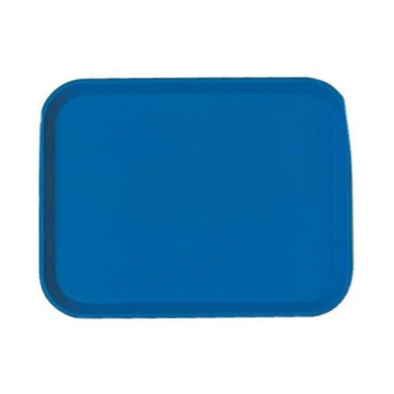 Plateau Polypropylène Fast-food à Rebord Élevé - Lot de 24 - Bleu Marine Remise