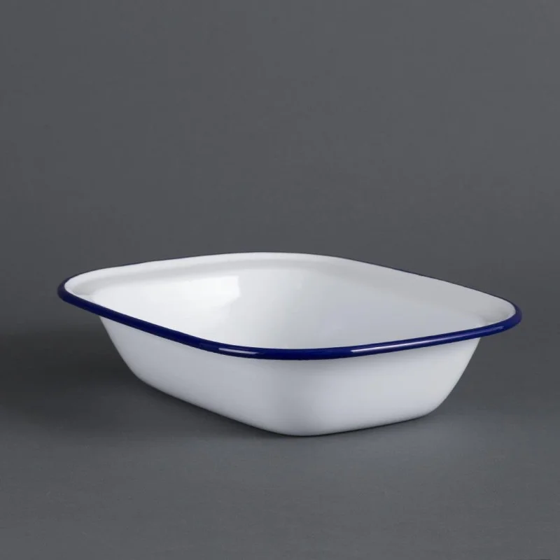 Offre Exclusive Plat De Service Acier Émaillé 280X190X55Mm - Lot De 6