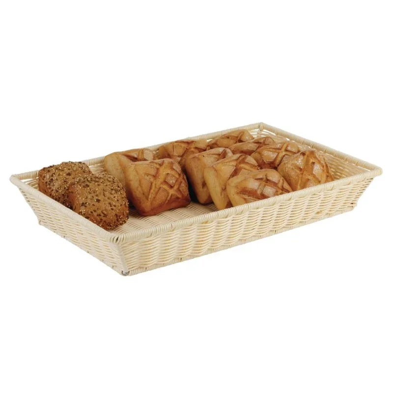 Panier Osier GN 1/2 Polypropylène Structure Chromée - 300 x 220 mm Offre Limitée