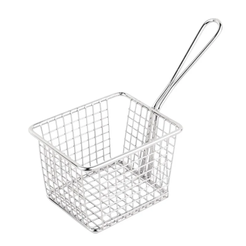 Acheter Direct Grand Panier Carré De Présentation Avec Manche Long En Inox