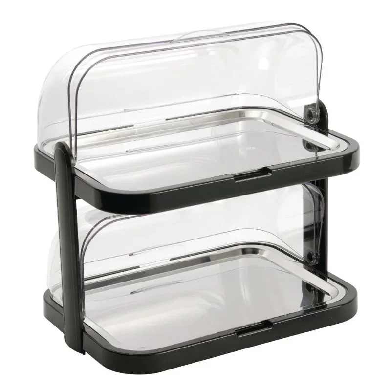 Plateau Réfrigéré à 2 Etages à Couvercle Rabattable - 440 x 320 mm Offre Du Jour