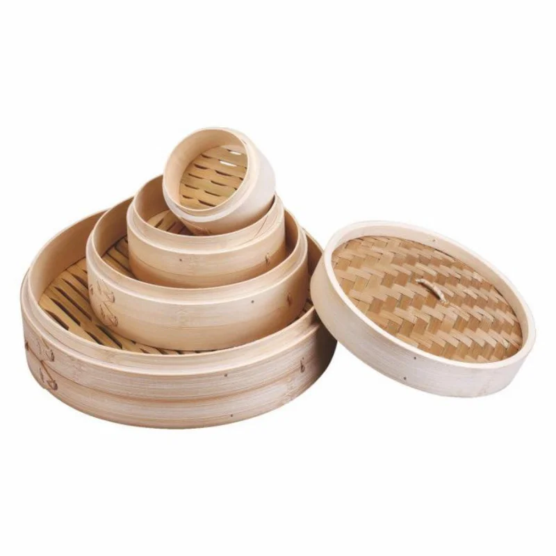 Cuiseur Vapeur Rond en Bambou - Ø 15 cm Bon Marché