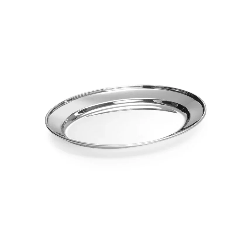 Acheter En Ligne Plat Ovale en Inox - 190 x 140 mm