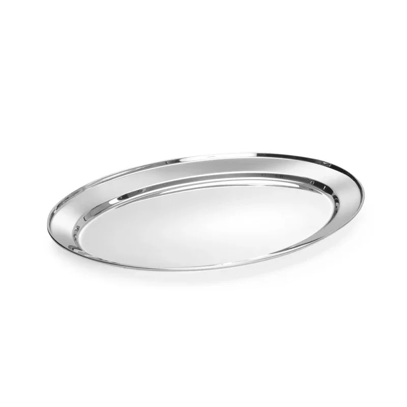 Plat Ovale en Inox - 500 x 350 mm Usine Directe